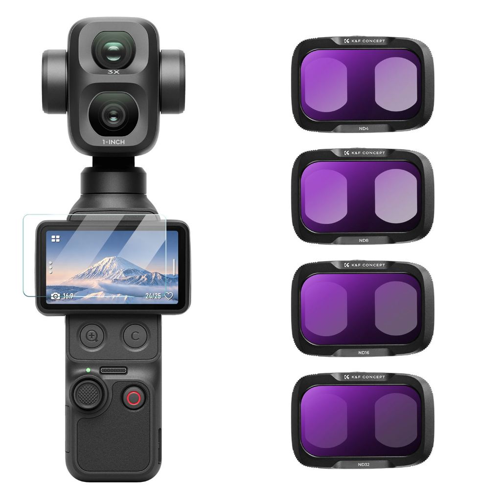 Bộ lọc ND K & F Concept cho DJI OSMO Pocket 4 Pro, ND4 ND8 ND16 ND32 Bộ lọc ND mật độ trung tính