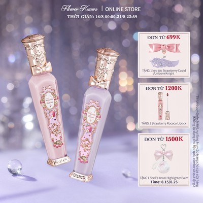 Son bóng phát sáng FLOWER KNOWS Strawberry Rococo 3.5 ml lâu trôi