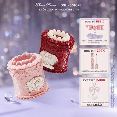 Son Kem Lì Flower Knows Strawberry Cupid Collection Son Bùn Nhung 5ml