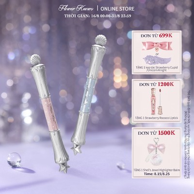 Flower BIẾT Bộ sưu tập Jewel của Shell Que highlight hai đầu