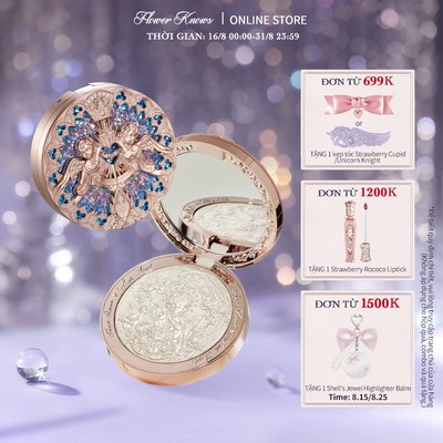 Phấn bắt sáng dập nổi FLOWER KNOWS bộ sưu tập Little Angel 8g