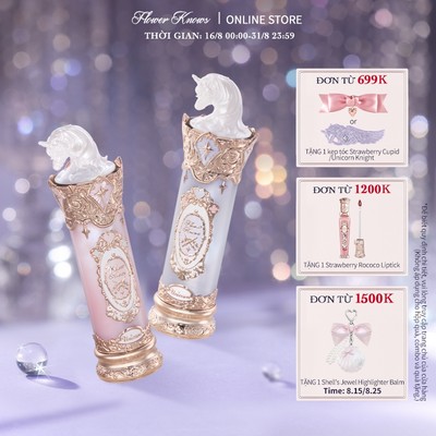 Bộ sưu tập Flower Knows Knight Unicorn Son môi tráng men