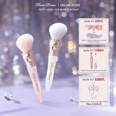 Bộ sưu tập Flower Knows Bunny Garden Bàn chải phấn má hồng góc