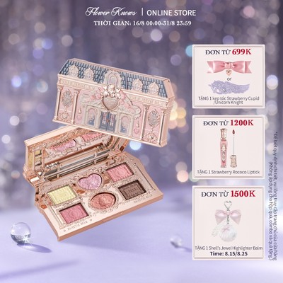 Bảng Phấn Mắt Flower Knows The Sweetie Bear Collection Bảng trang điểm 6 màu 6,5g