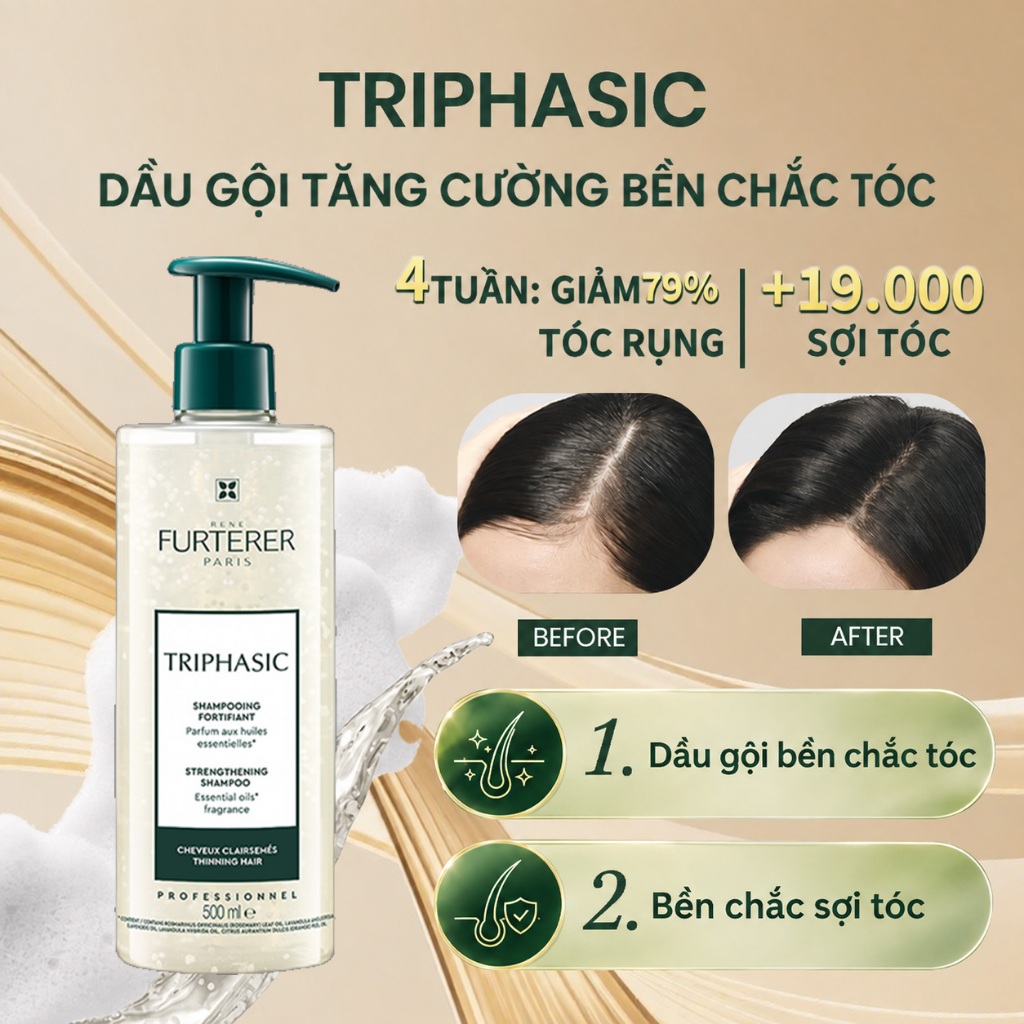 Rene Furterer Dầu Gội White Pearl Chiết Xuất Thực Vật Pháp Chính Hãng Giúp Tóc Chắc Khỏe Giảm Gãy Rụ