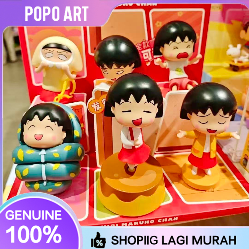 Chibi Maruko Chan Ngộ nghĩnh Hàng Ngày Series Gió Lên Mù Hộp Hình Anime Dễ Thương Sưu Tập Mô Hình Tú
