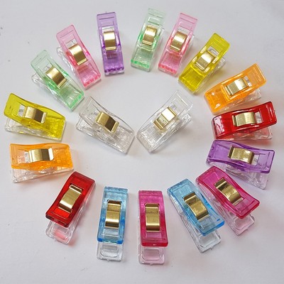 10 chiếc kẹp viền Nhật Bản mới, kẹp rìu, kẹp nhựa trắng đỏ, may vá vá mỗi gói