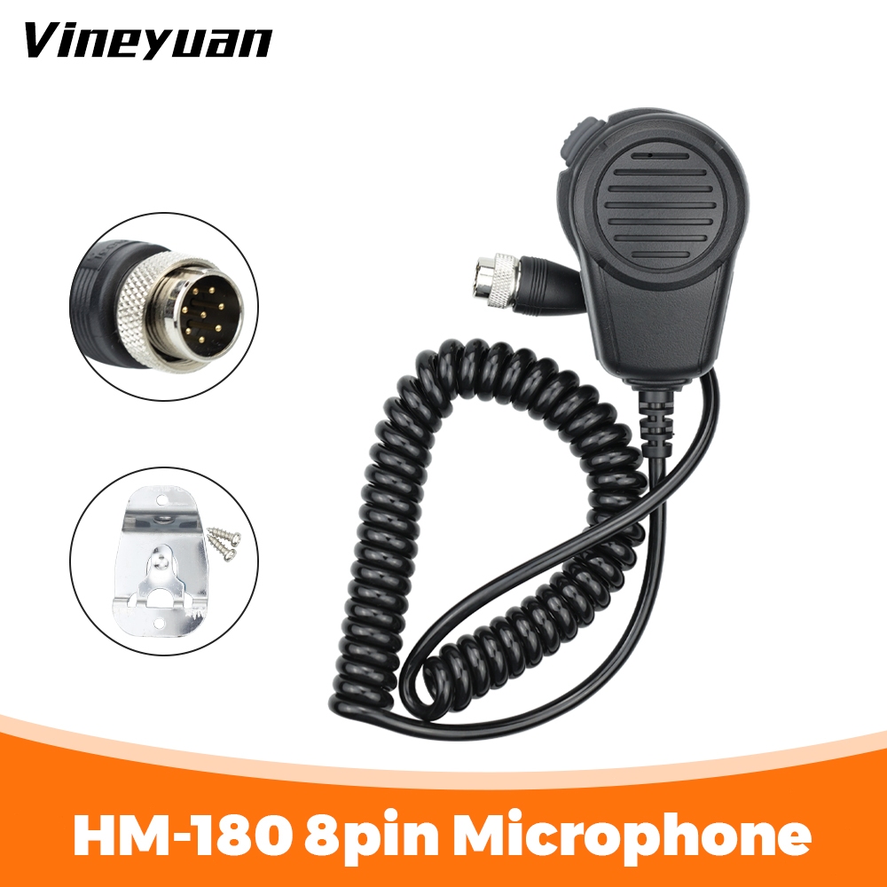 [HM-22] Mic 8pin HM-180 Thay thế EM-48 / HS-50 / EM101 cho ICOM IC-M700 IC-M710 IC-M700 PRO IC-M600 