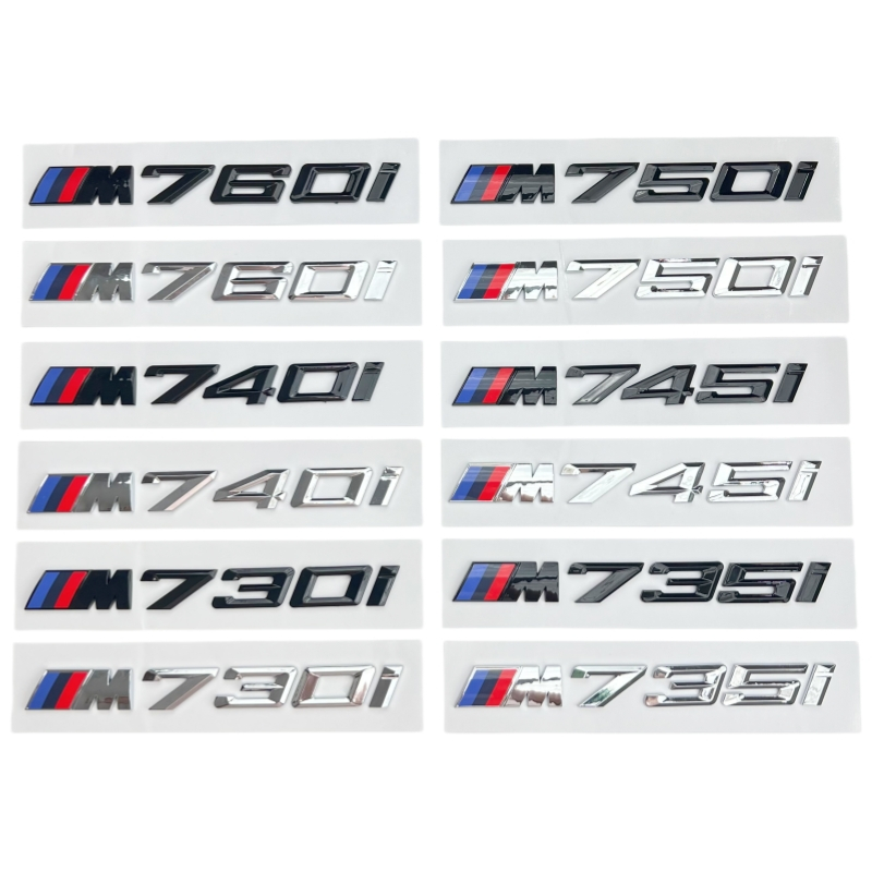 Thích hợp cho BMW New 7 Series chính hãng M biểu tượng M730I M735I M740I M745I M70I M760I sửa đổi kỹ