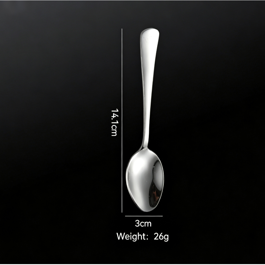 304 Stainless Steel 1010 Soup Spoon, Small Household Spoon, Coffee Dessert Spoon