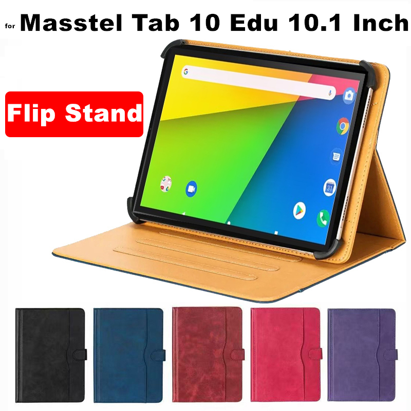 Cho Masstel Tab 10 Edu 10.1 Inch Máy Tính Bảng Đa Năng Ốp Lưng Đa Năng Xem Đa Góc Chống Sốc Da Lật Đ