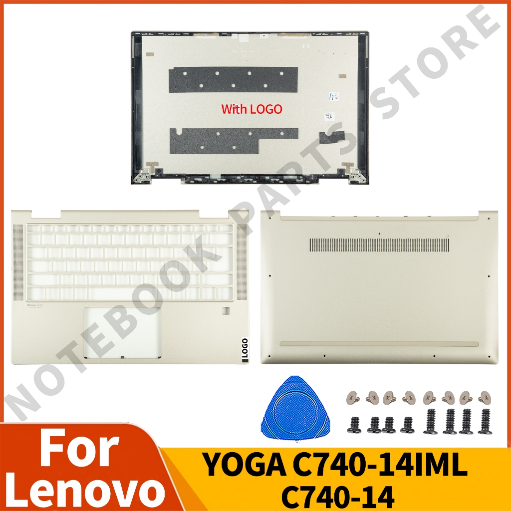 Dành Cho Lenovo YOGA C740-14IML C740-14 Ốp điện thoại Palmrest Đáy AM1FG000310 AM1FG000110 AM1FG0002