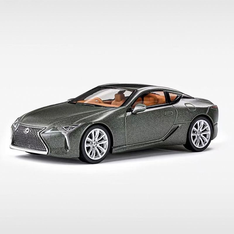 Hàng mới về Masdi 1: 64 Lexus LC500h Đồ trang trí mô hình xe hợp kim màu xám