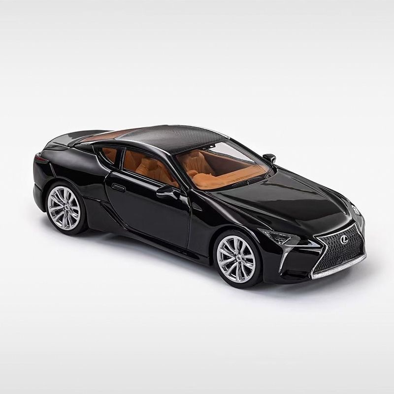 Hàng mới về Masdi 1: 64 Lexus LC500h Đồ trang trí mô hình xe hợp kim màu đen