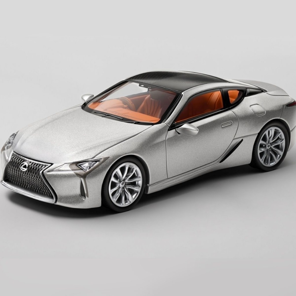 Hàng Mới Về Masdi 1: 64 Lexus LC500h Hợp Kim Bạc Mẫu Xe Đồ Trang Trí