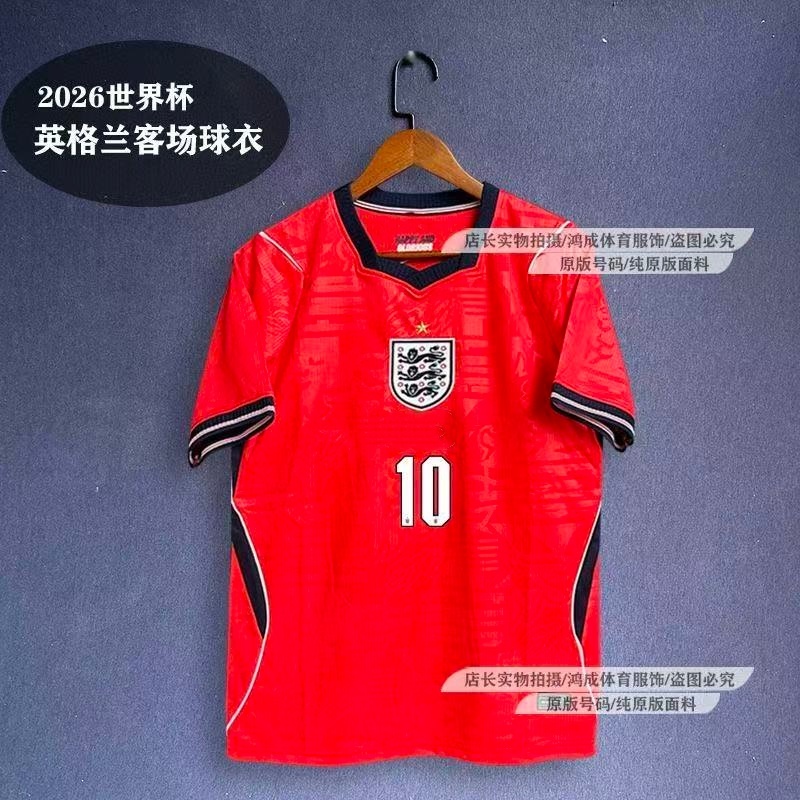 World Cup 2026 Sân khách Anh No. 9 Kane Jersey Bellingham Cầu thủ áo bóng đá ngắn tay