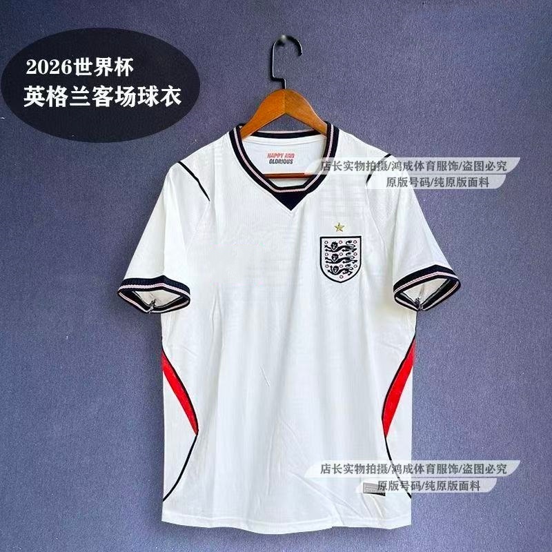 World Cup 2026 Anh Sân nhà Kane Jersey Bellingham Áo bóng đá Cầu thủ tập luyện tay ngắn
