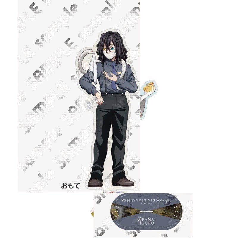 Demon Slayer Kimetsu No Yaiba Bartender Obanai Iguro Mitsuri Kanroji Acrylic Đứng Anime Hình Quà Tặn