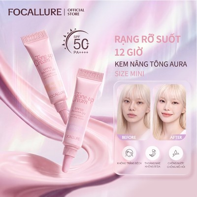 Kem dưỡng tông màu Aura FOCALLURE TOUCH SPF50 + PA + + +, thiết yếu phát sáng tất cả trong 1 hoàn toàn mới, mẫu 5g
