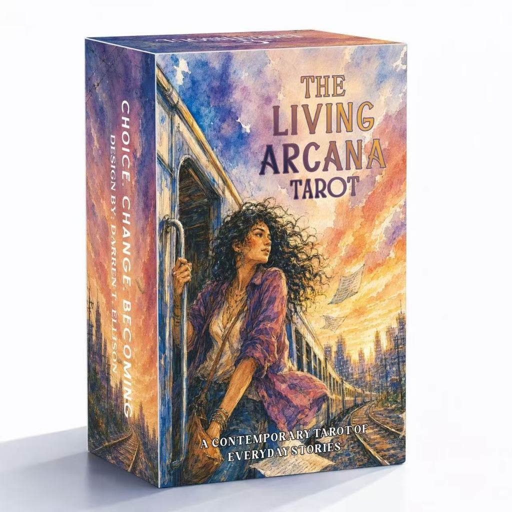 [Bản gốc] Heaven and Earth Cover 12X7CM Prophet Tarot English Board Game Card Game The Living Arcana
