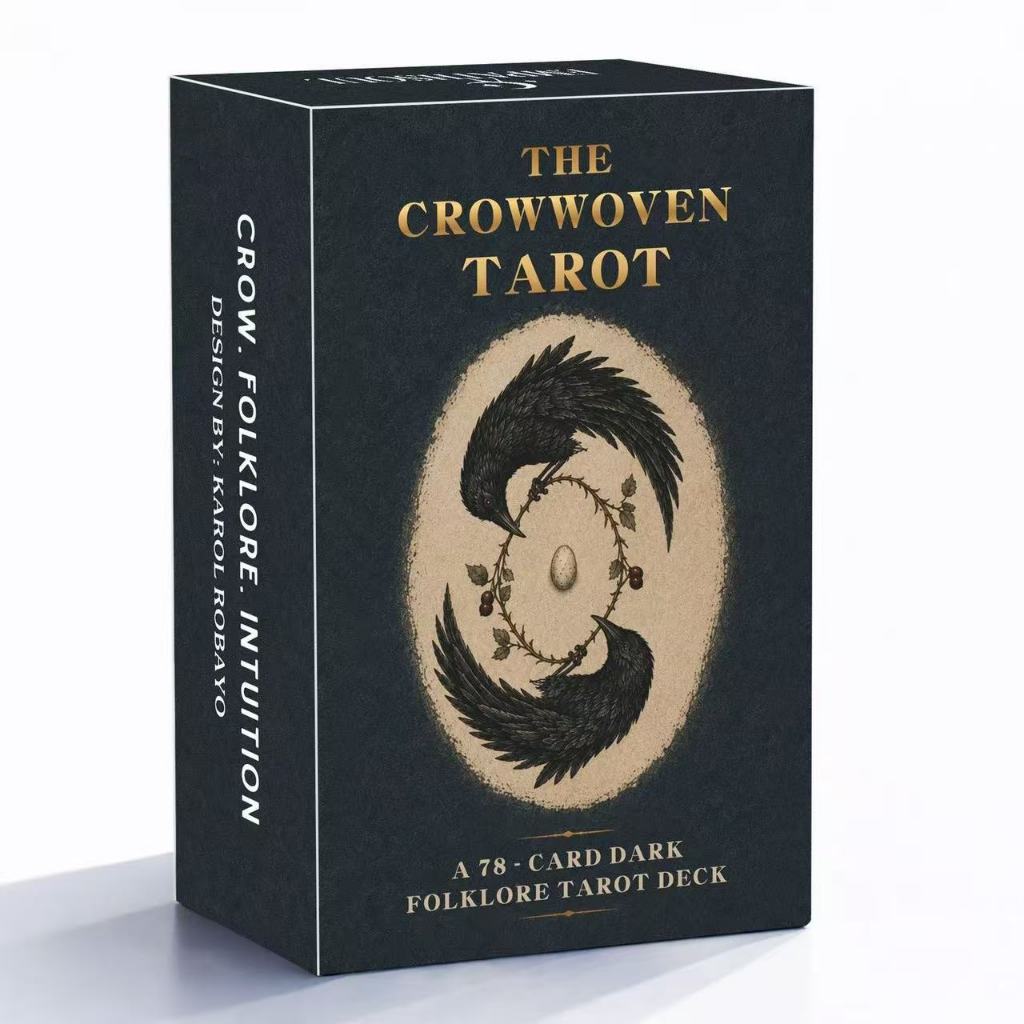 Heaven and Earth Cover 12X7CM Crow Tarot Tiếng Anh Board Game Card Game Game The Crowwoven Tarot
