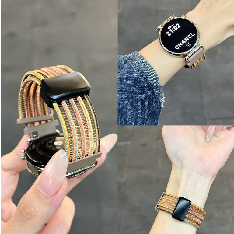 Thích hợp cho Huawei WATCH gt7 (41mm) GT6 / GT5 / GT4 Dây đeo thoáng khí Nylon 18mm Dây đeo cổ tay X