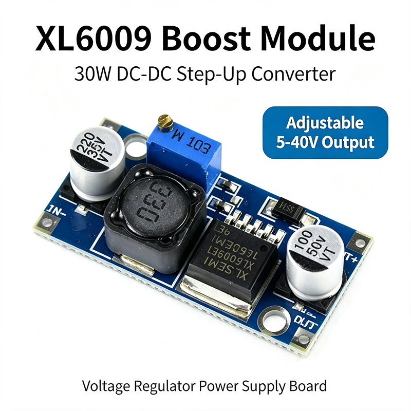 Mô-đun tăng cường bước lên XL6009 DC ‐ DC 30W Bộ điều chỉnh điện áp có thể điều chỉnh Bảng cấp nguồn