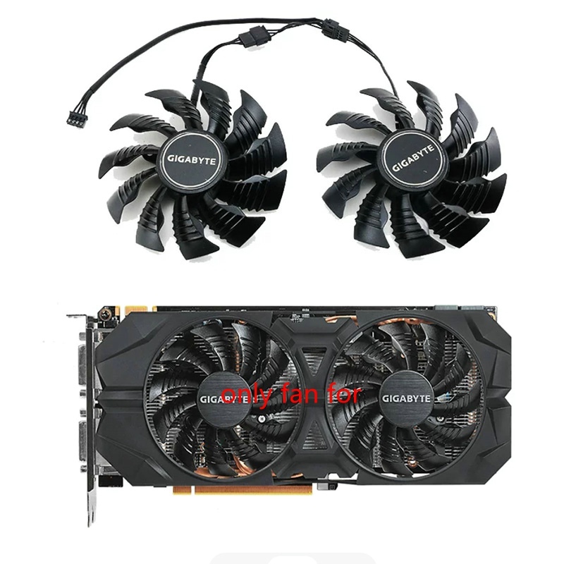 Quạt Card Video Cho Gigabyte GeForce GTX 960 GTX 950 R9 390 380 GV-N950 N960 T129215Quạt GPU Card đồ