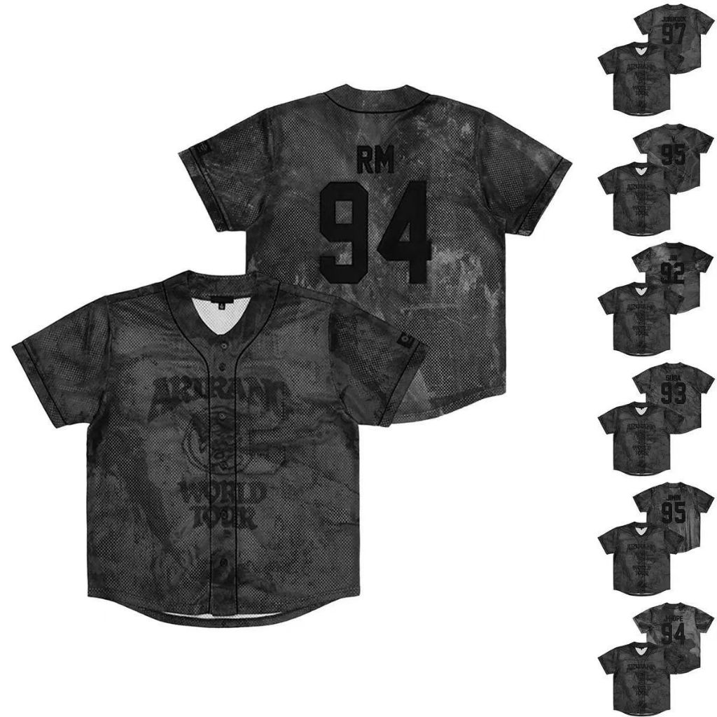 2026 BANGTAN ARIRANG WORLD TOUR Merch Thêu Vintage Jersey Unisex Plus Size SUGA JUNGKOOK V JIMIN JIN
