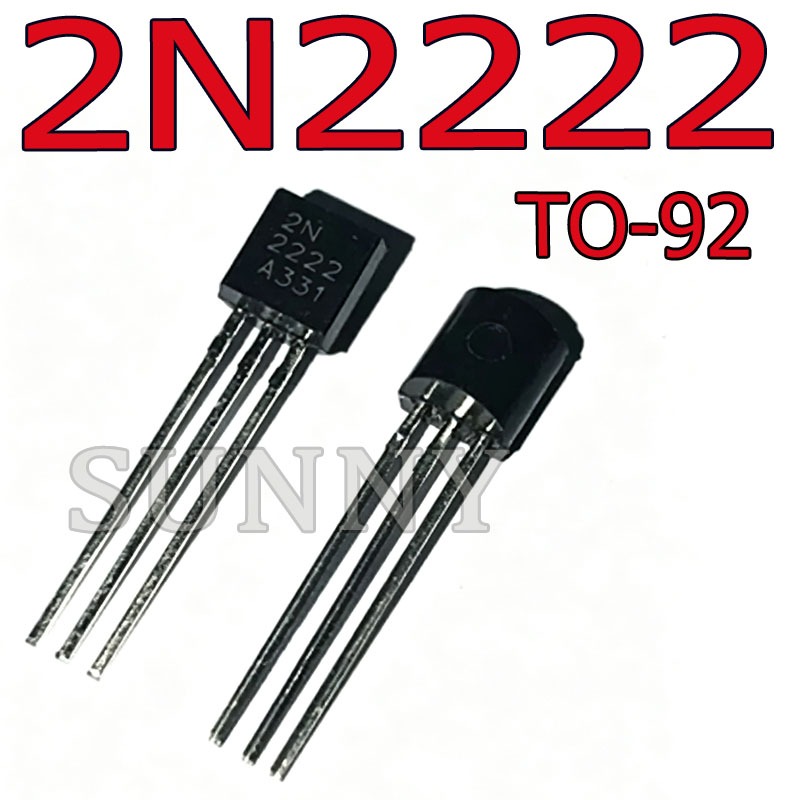 50 ~ 100 CÁI 2N2222 2N2222A NPN Loại ống pha lê công suất thấp In-Line Triode Bao bì TO-92