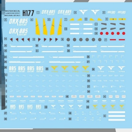 Decal trượt nước MASTER H177 Thích hợp cho HG Gaplant ORX-005 (Không có hình, không có mẫu)