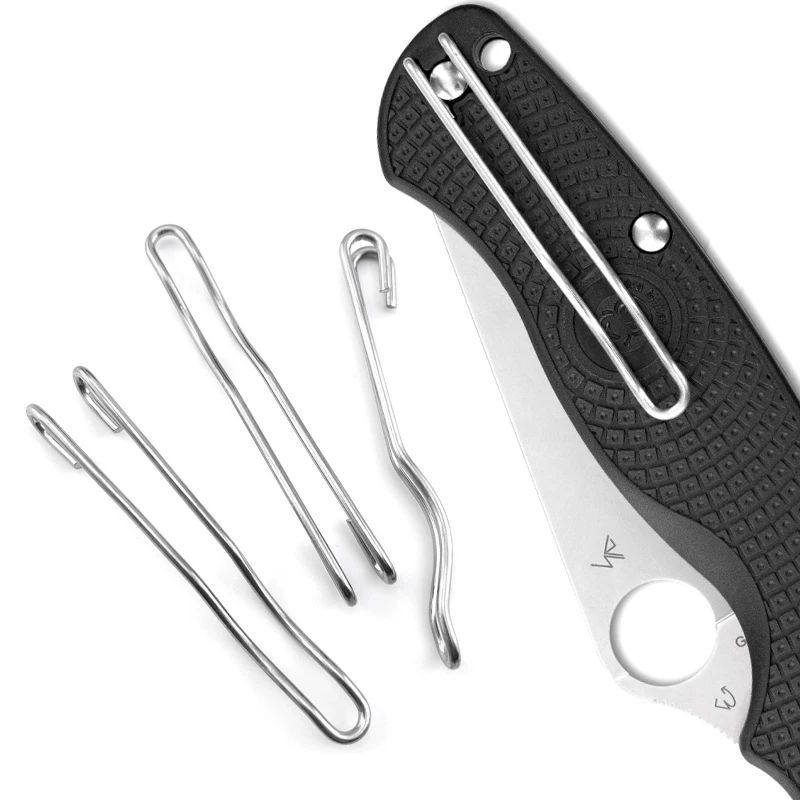 Kẹp sau dây nhện Spyderco ngoài trời Kẹp bỏ túi hợp kim titan