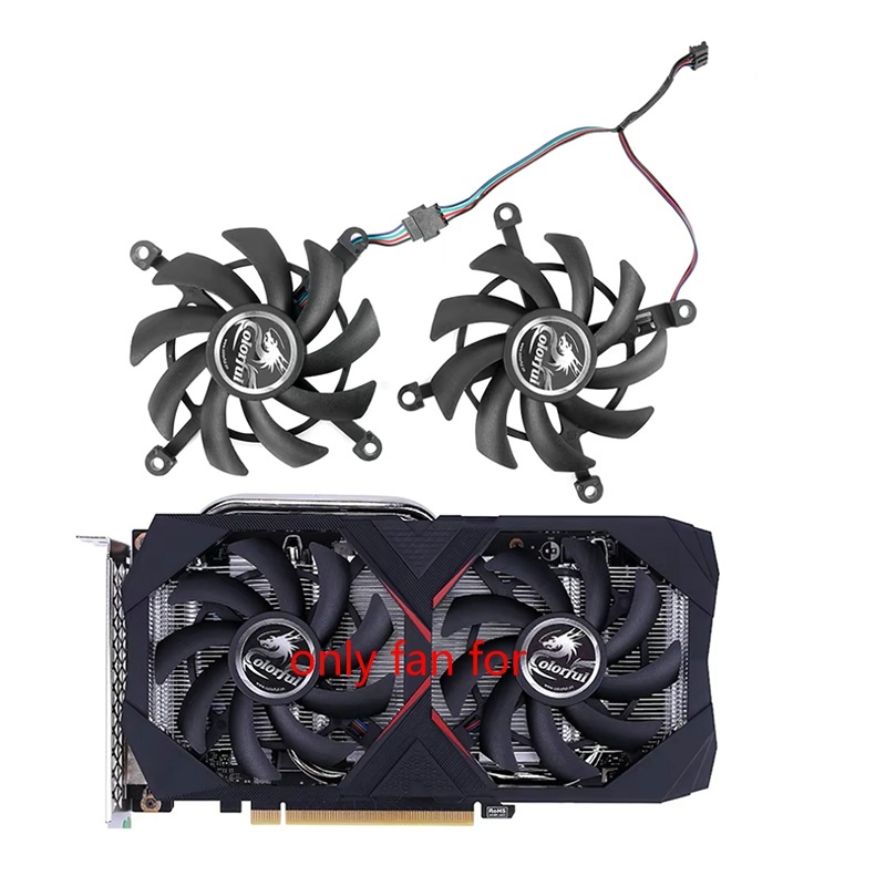 85MM Quạt Làm Mát Thay Thế Cho Nhiều Màu Sắc GeForce RTX 2070 2060S SUPER 1660 Ti 1660S 1650S 1650S 