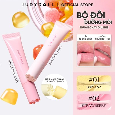 [MỚI] Bộ Đôi Tẩy Tế Bào Chết & Son Dưỡng Môi JUDYDOLL Lip Scrub & Lip Balm Duo 6g