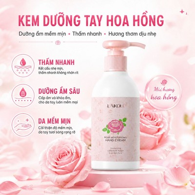 Kem dưỡng da tay LAIKOU tinh chất chống lão hóa dưỡng ẩm chống nhăn 220ml