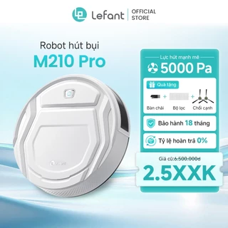 Lefant M210P Robot hút bụi thông minh với lực hút 5000Pa Robot tự động dọn dẹp nhà cửa