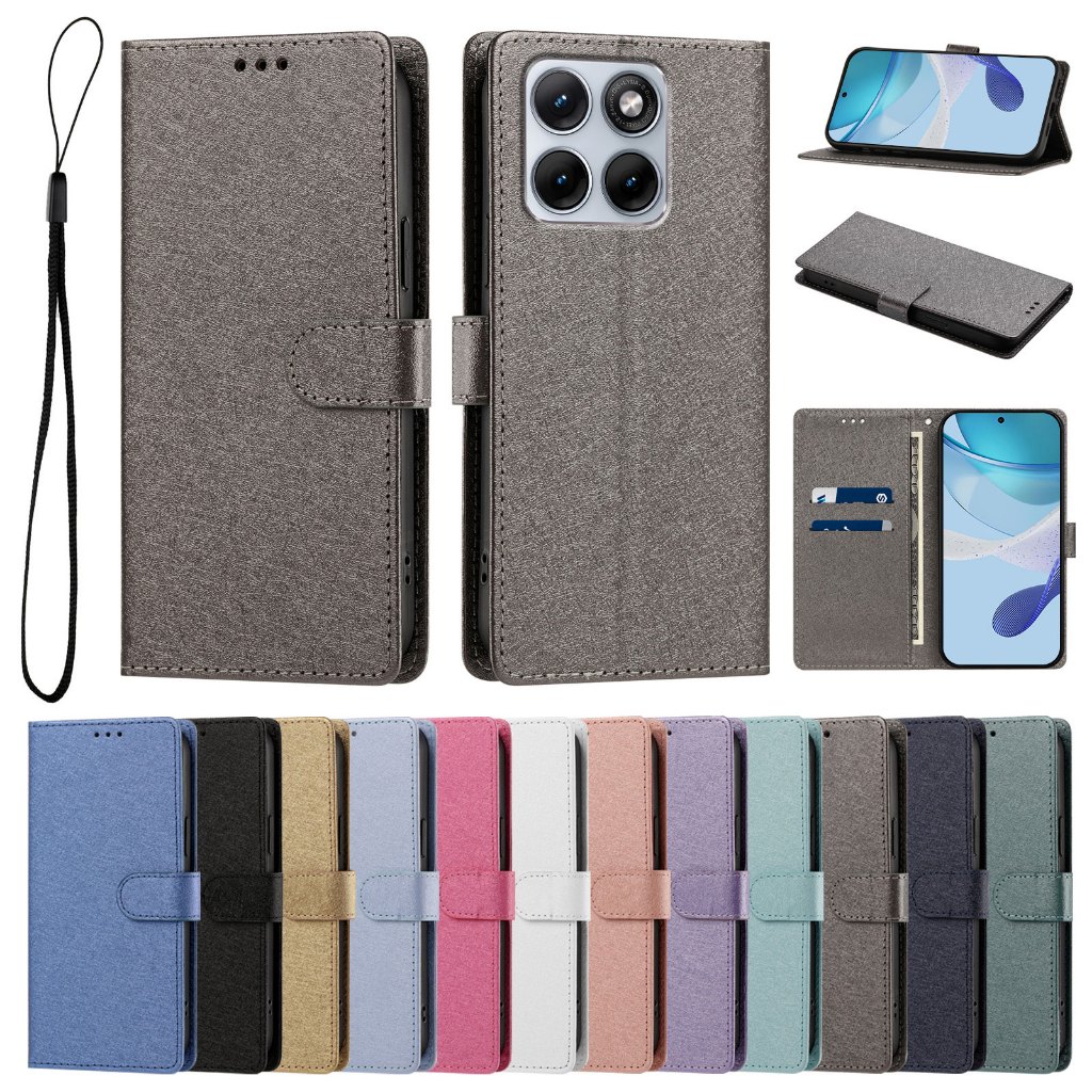Dành cho MOTO EDGE 70 Pro + Edge 70 Fusion Signature G67 G77 G87 Vỏ ví lật da PU bảo vệ toàn tròn