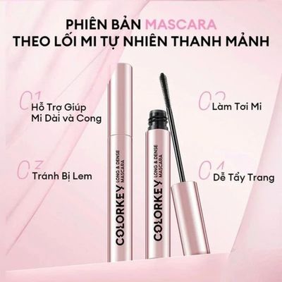 [KOL-EX] Combo COLORKEY Bút Kẻ Mắt Nước Siêu Mảnh + Bút Chì Kẻ Lông Mày Hai Đầu + Mascara Bên Màu Lâu Trôi
