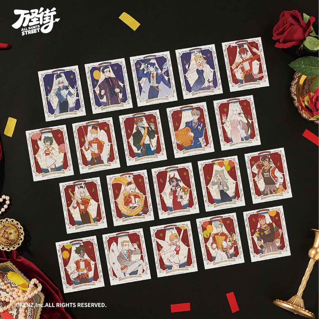 FENZ Official ALL SAINTS STREET-9th Anniversary-Instant Photo-Style Trading Cards Blind Box
