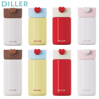 Bình giữ nhiệt chân không Diller Bình nước uống Mini dễ thương bằng thép không gỉ 316 (200 / 280ml) D9213