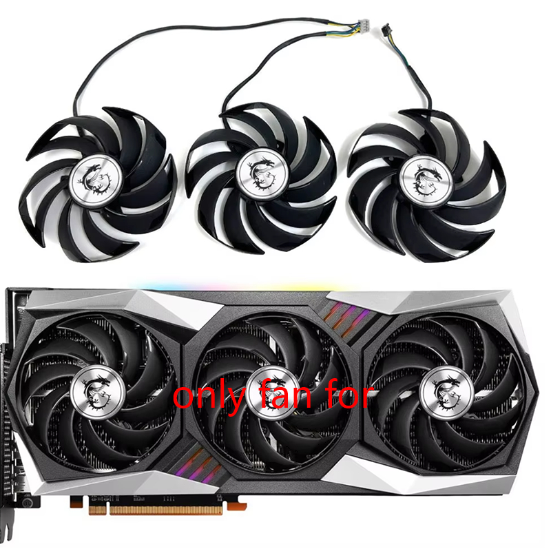PLD09210S12HH RX 6800 XT Gaming X Trio GPU FAN cho MSI RX 6800 、 RX 6800 XT 、 RX 6900 XT Gaming X Tr