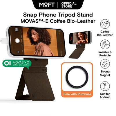 [MỚI] Giá đỡ ba chân điện thoại MOFT SnapTM-E Giá đỡ điện thoại từ tính Cà phê Bio-Leather Tương thích cho iPhone17 / 16 / 15 / 14 / 13 / 12 Series