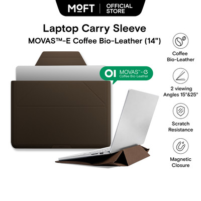 [MỚI] Túi đựng máy tính xách tay MOFT 14 "Bảo vệ bộ phim mỏngTM-E Coffee Bio-Leather cho MacBook và các máy tính xách tay khác
