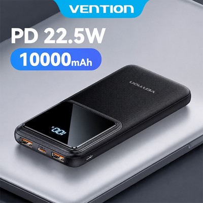 Vention Sạc dự phòng 20000mAh - Có Sạc nhanh 22.5W –Pin sạc dự phòng 30000mAh Cổng USB-A, USB-C, Micro USB - Tương thích Phone, Xiaomi, Huawei, Samsung, Oppo, Vivo - Hàng Chính Hãng