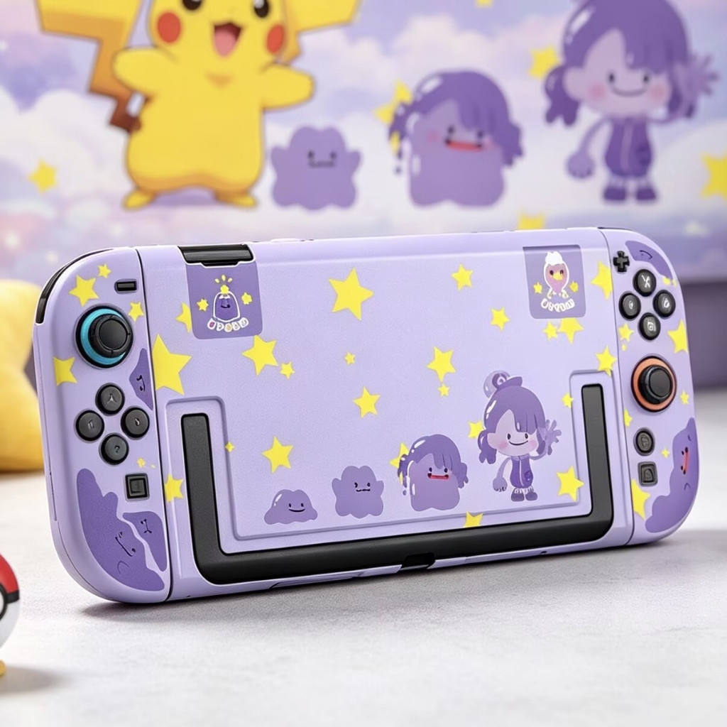 Ốp cứng bảo vệ Pokemon Ditto cho Nintendo Switch 2 2025, Vỏ bảo vệ cho Nintendo Switch 2, Vỏ Dock Sw