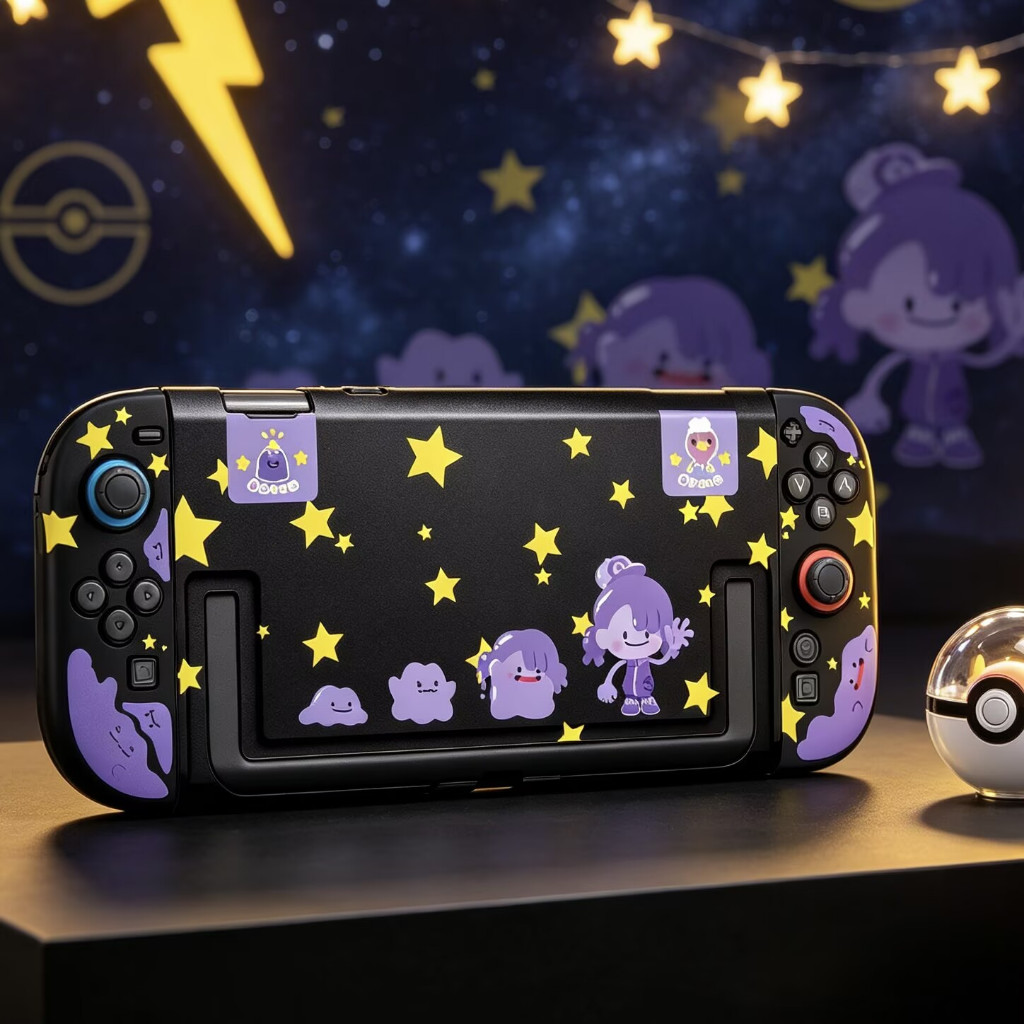 Ốp cứng bảo vệ Pokemon Ditto cho Nintendo Switch 2 2025, Vỏ bảo vệ cho Nintendo Switch 2, Vỏ Dock Sw