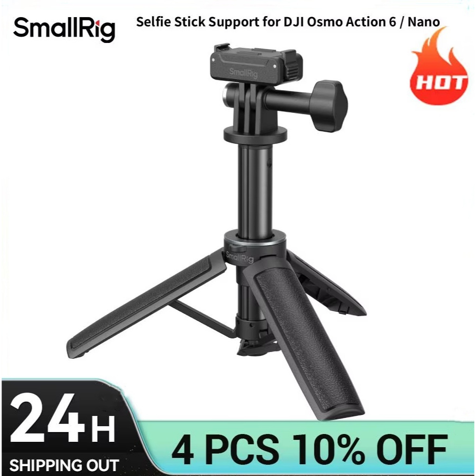 SmallRig Nano Tripod Selfie Stick Hỗ trợ cho DJI Osmo Action 6 / Nano Quick Release Adapter Đế phát 