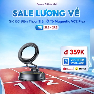 Phiên bản cốc hút gắn trên ô tô Baseus PrimeTrip VC2 Flex