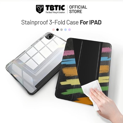 Ốp lưng ipad TBTIC Bao chống bẩn, phù hợp iPad 7th 8th 9th 10th 11th A16 12th, Mini6 Mini7, Air4 Air5 Air6 Air7 Air8, Pro 11 inch 2024 Tặng kèm sticker DIY