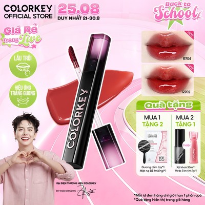 Son Bóng Lì Lâu Trôi COLORKEY, Nhẹ Môi Căng Mọng 2.5g